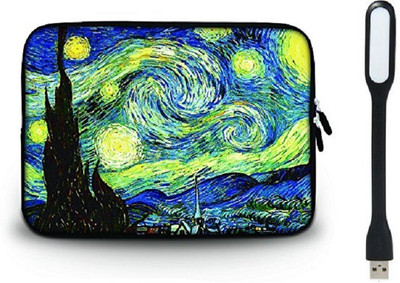

LUKE Floral Theme Soft Water-proof Neoprene Carrying Case Sleeve Bag For Macbook Air 13 Inch(Models: A1369 and A1466) with usb cable Combo Set