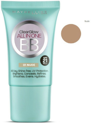 

Maybelline Clear Glow All in one BB Cream 01 Nude(18 ml)