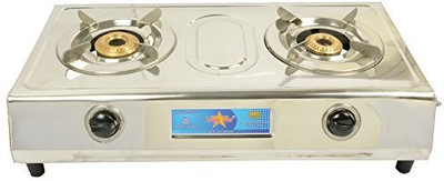 

Surya Stainless Steel Manual Gas Stove(2 Burners)