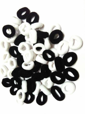 

Mahvi Toys Pack of Medium Size Soft rubber band Rubber Band(Black, White)