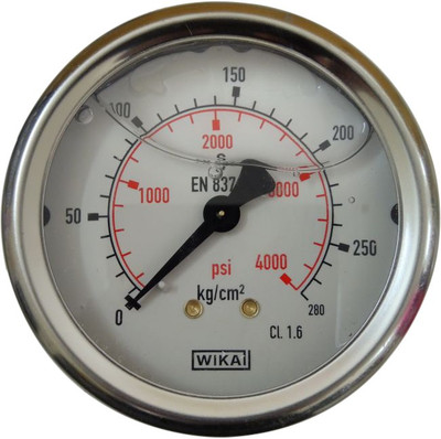 

Wika 213.53.63 Range 0 to 280 Kg/cm² with 1/4" Back BSP Hydrometer