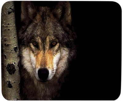 

GMX Best Mouse Pads for Laptop Black Wolf print for Gaming & work - Cheap mouse pads - S.No : 0087 Mousepad(Multicolor)
