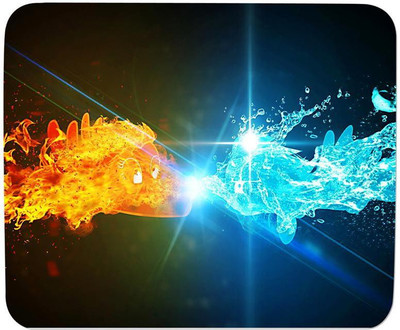 

GMX Mouse Pad for PC, Laptop Water Fire print for gaming pc, home, office - S.No : 0013 Mousepad(Multicolor)