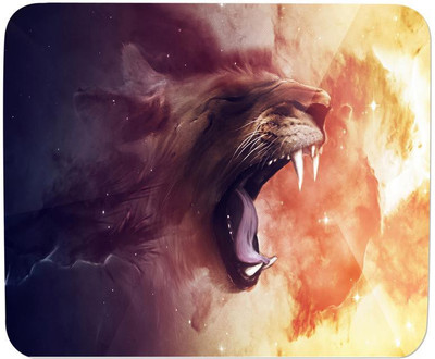 

GMX Mouse Pad for PC, Laptop Roaring Lion print for gaming pc, home, office - S.No : 0073 Mousepad(Multicolor)