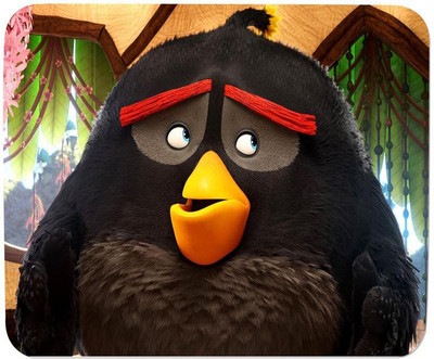 

GMX Mouse Pads for Computer, Laptop Balck Angry Bird print for pc, gaming & work - Cheap mouse pads - S.No : 0110 Mousepad(Multicolor)