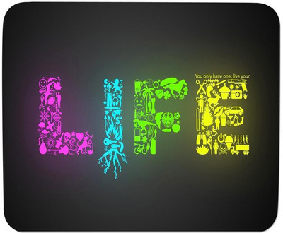 

GMX Mouse Pads for PC, Laptop Life print for gaming pc at cheap price - S.No : 0192 Mousepad(Multicolor)