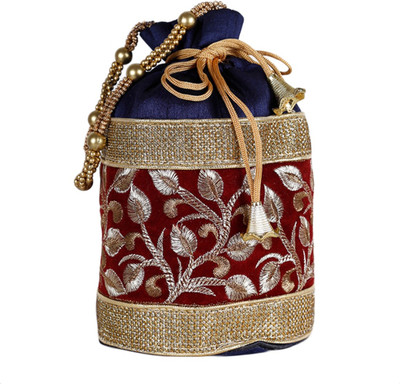 

Ethnic Rajasthan Embroidery Potli(Multicolor)