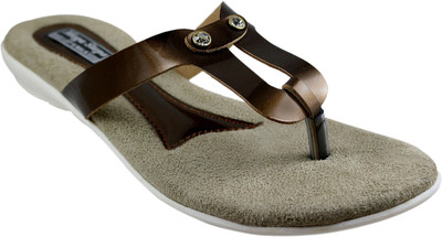 Mega Steps Women Brown Flats