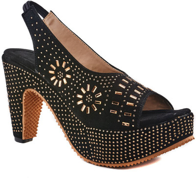 

Dolphin Miles Women Black Heels