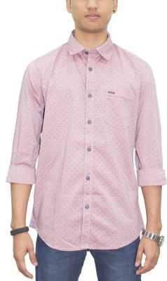 SOUTHBAY Men Printed Casual Pink Shirt