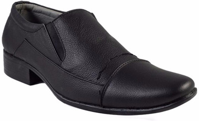 

MarcoUno Black Genuine Leather Formal Shoes Slip On For Men(Black