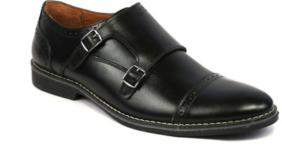 

ICEBULL LEATHER JEF050 Monk Strap For Men(Black