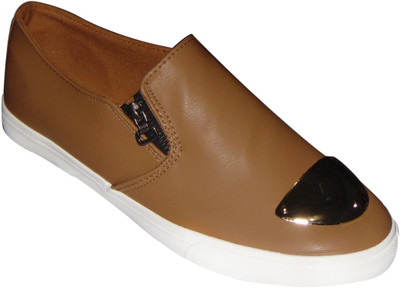 

GS Footwear Slip On Sneakers For Men(Khaki