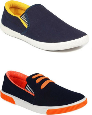 

Adclicks 2-Pair-Combo Loafers For Men(Multicolor