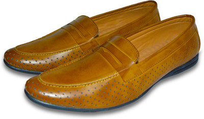

the fox leather casual loafer slip on Loafers For Men(Tan, Brown