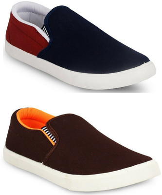 

Adclicks 2-Pair-Combo Loafers For Men(Multicolor