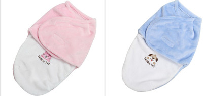 

Babymoon (SET of 2) Organic Cotton Swaddle Wrap - Comfortable & Cozily Wrapping Blanket - Baby Cover - Babyshower Gift Sleeping Bag(Pink, Baby pink