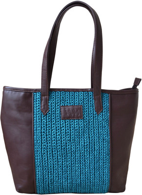 

Wabasta Women Casual Green, Black PU, Polyester Tote, Black;green