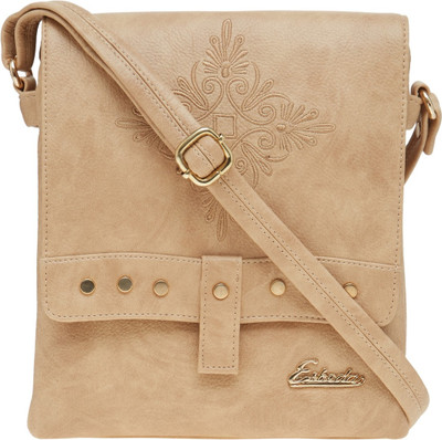 

Esbeda Women Casual Beige PU Sling Bag