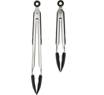 

Core 14886 Set of 2 Locking Tongs - Onyx 25 cm, 18 cm Utility Tong Set(Pack of 2)