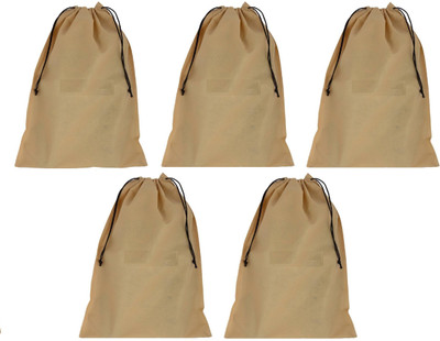 

Addyz Pack of 5 Shoe Pouch Shoe Cover Shoe Kit (Beige)(Beige)