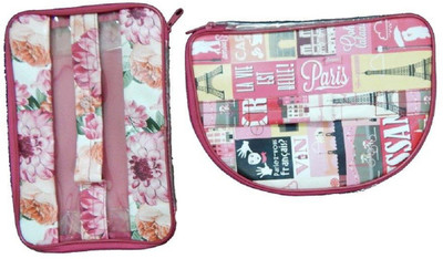 

RK Brands Vanity Kit, Makeup Kit, Multipurpose Kit (Set of 2 Pc) Travel Toiletry Kit(Multicolor)