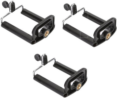 

Mezire SET OF 3PC Clip Bracket Stand Holder Adapter Mount For Cell Phone Camera Monopod Tripod Kit (Black, Supports Up to 500 g) Tripod(Black, Supports Up to 500 g)