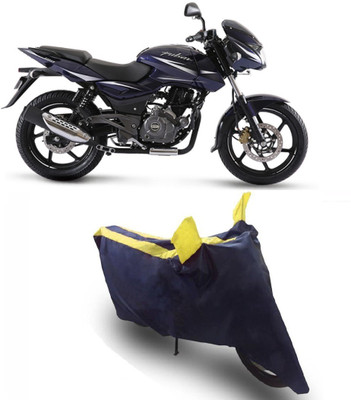 Flipkart SmartBuy Two Wheeler Cover for Bajaj(Pulsar 180 DTS-i, Yellow, Blue)