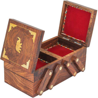 

Sublime Arts Make up & Jewellery Box Make up & Jewellery Box Vanity Box(Brown)