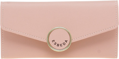 

Esbeda Women Pink Artificial Leather Wallet(13 Card Slots), L-pink