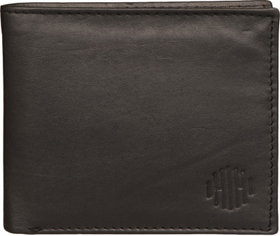 

Hide & Hues Men Black Genuine Leather Wallet(11 Card Slots)