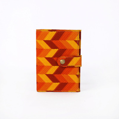 

Ethnic Rajasthan Women Orange Fabric Card Holder(4 Card Slots)