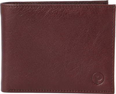 Posshusa Men Brown Genuine Leather Wallet(8 Card Slots)