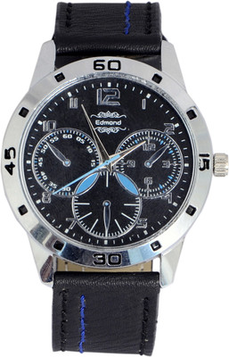 

EDMOND ANALOG WATCH FOR MEN BLACK DIAL Watch - For Men