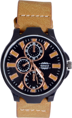 

EDMOND ANALOG MENS WATCH BLACK DIAL ED- Watch - For Men