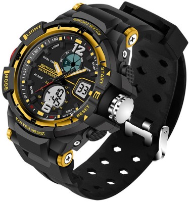 Sanda 0289 Dual Digital Analog S-Shock Analog-Digital Watch Watch  - For Men   Watches  (Sanda)