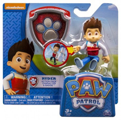 

Paw Patrol Action Pack & Badge Ryder Figure(Multicolor)
