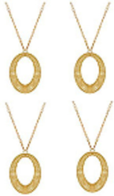 

GOELX Gold Pendant/ Earring Base Oval (7 cm x 4 cm x 2 cm, Gold, Pack of 4
