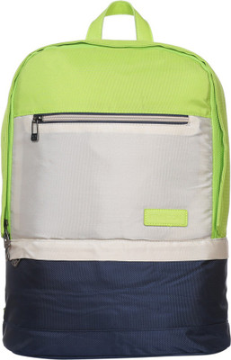 

United Colors of Benetton Three Color 21 L Backpack(Multicolor), Green;white