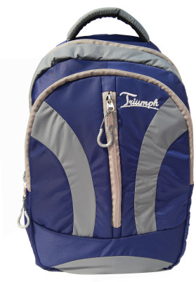 

Triumph Triumphs multipurpose 33 L bagpack (Black + Navy Blue) Waterproof Backpack(Grey, Blue, 33 L)