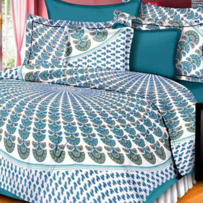 

Saba Dream Collection 200 TC Cotton Double King Printed Bedsheet(Pack of 1, Multicolor)