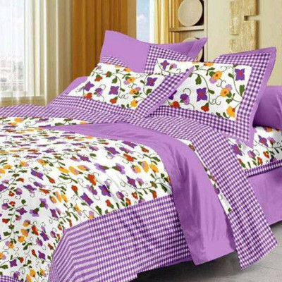 

Saba Dream Collection 200 TC Cotton Double King Printed Bedsheet(Pack of 1, Multicolor)