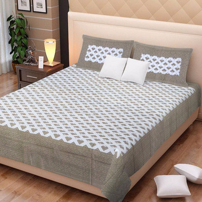 

Saba Dream Collection 200 TC Cotton Double King Printed Bedsheet(Pack of 1, Multicolor)