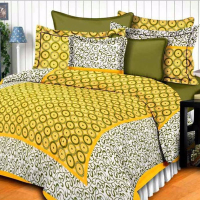 

Saba Dream Collection 200 TC Cotton Double King Printed Bedsheet(Pack of 1, Multicolor)