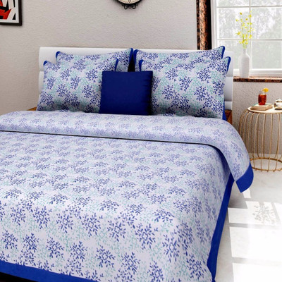 

Saba Dream Collection 200 TC Cotton Double King Printed Bedsheet(Pack of 1, Multicolor)