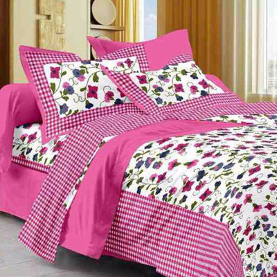 

Saba Dream Collection 200 TC Cotton Double King Printed Bedsheet(Pack of 1, Multicolor)