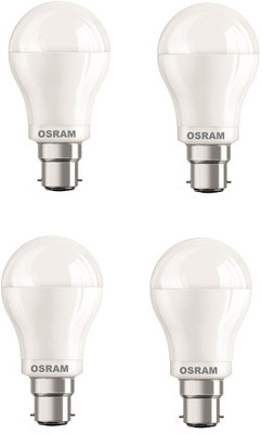 OSRAM 15 W Basic Round B22 LED Bulb(Yellow, Pack of 4)