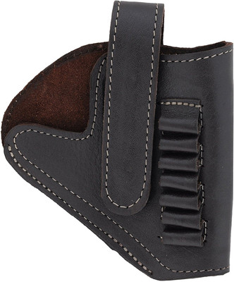 

Purwanchal PU 32 Bore Pistol/Revolver Half Clip Cover, 12 cm x 11 cm (Dark Brown) Key Chain
