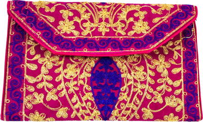 

KABIR BAMBHAARI Casual Pink Clutch