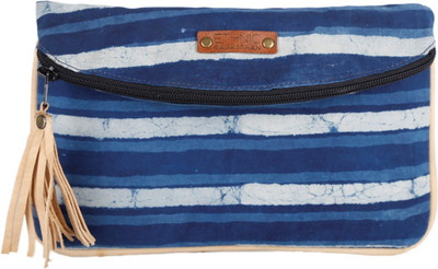 

Ethnic Rajasthan Casual Blue Clutch